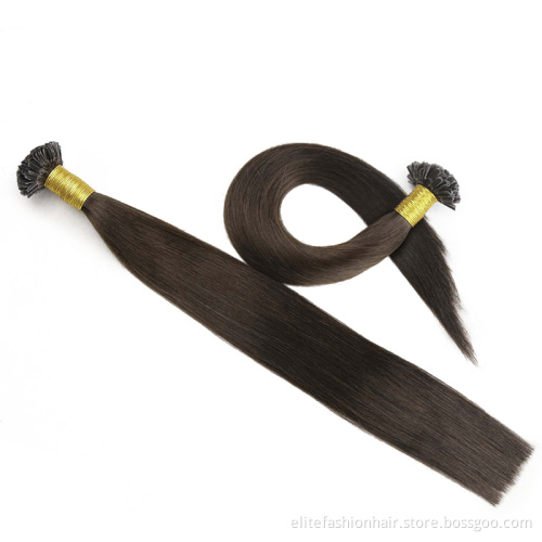 U Tip Hair Wholesale Raw Indian Kinky Curly Itip Keratin Bonds Flat U Remy Human Hair Extensions Micro Links Microlink